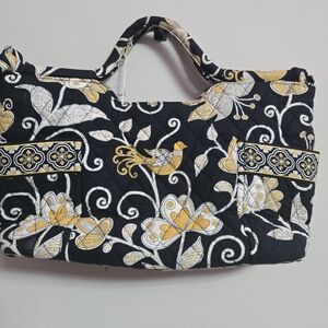 Vera Bradley Sherry Mini Tote in the Yellow Bird pattern